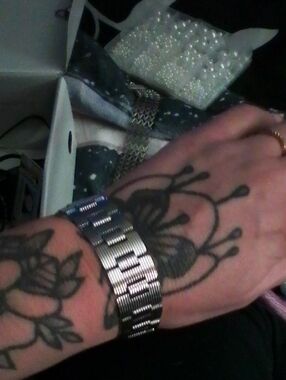 Mens Silver Stainless Steel Link Bracelet - Silver